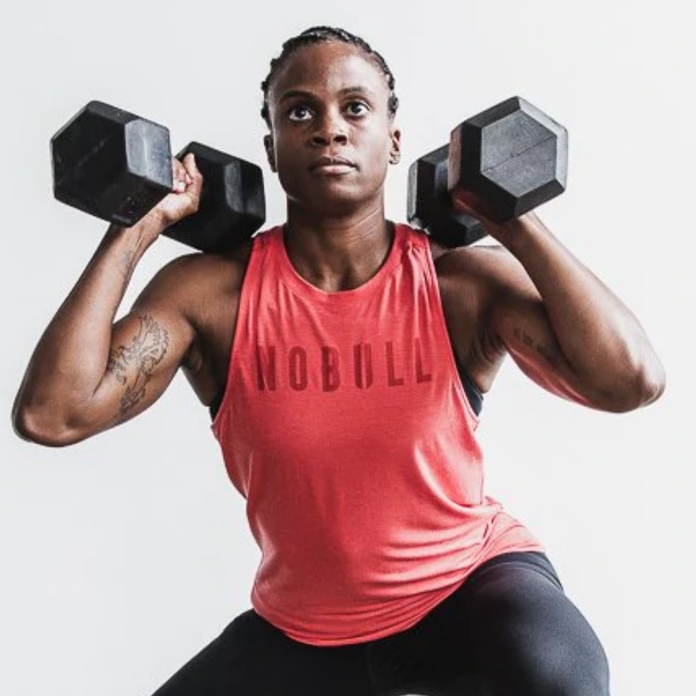 WOMEN'S HIGH-NECK NOBULL TANK - LARGE (Barely Worn)